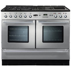 Rangemaster Toledo 110XT Dual Fuel Range Cooker, Stainless Steel